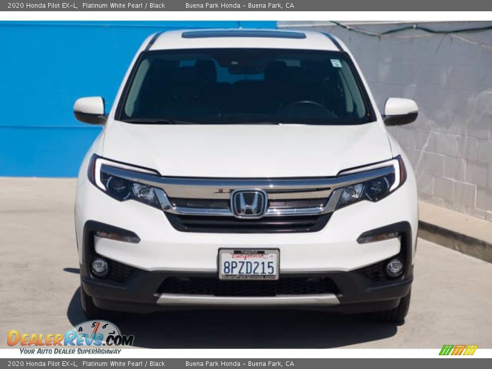 2020 Honda Pilot EX-L Platinum White Pearl / Black Photo #7