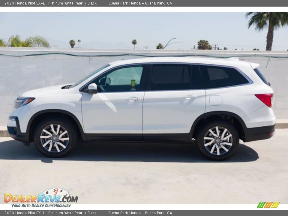 2020 Honda Pilot EX-L Platinum White Pearl / Black Photo #8