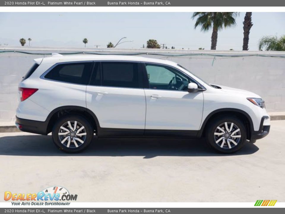 2020 Honda Pilot EX-L Platinum White Pearl / Black Photo #12