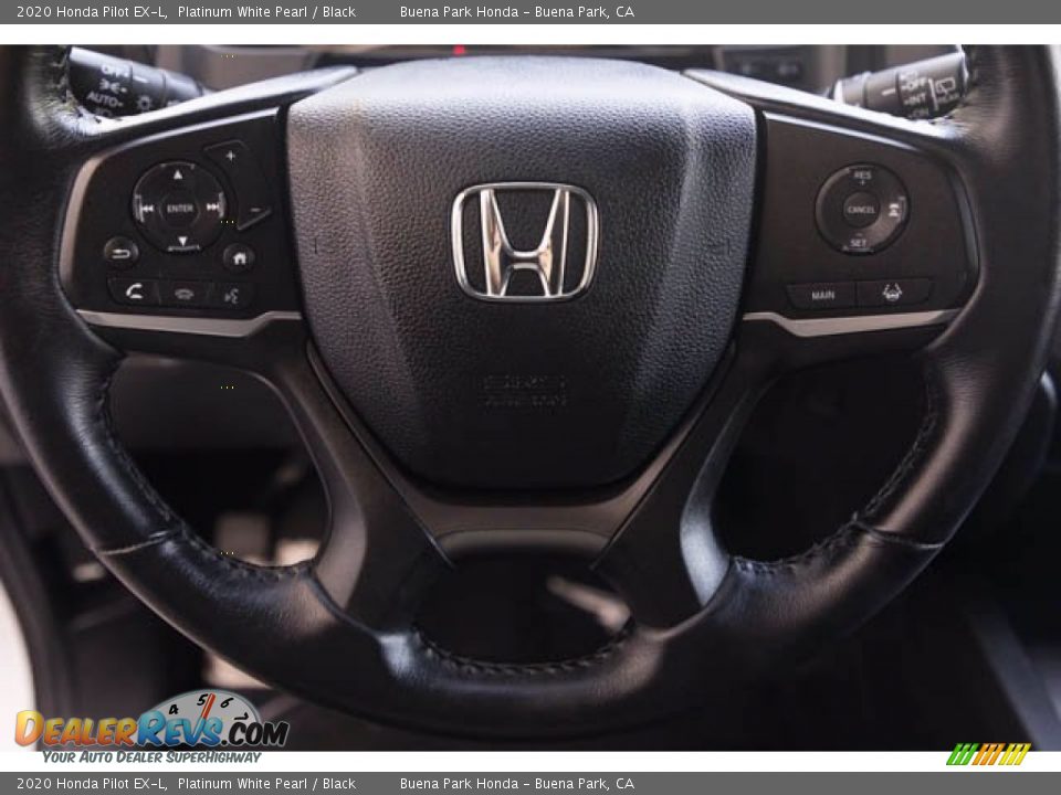 2020 Honda Pilot EX-L Platinum White Pearl / Black Photo #13