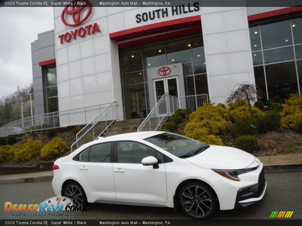 2020 Toyota Corolla SE Super White / Black Photo #2
