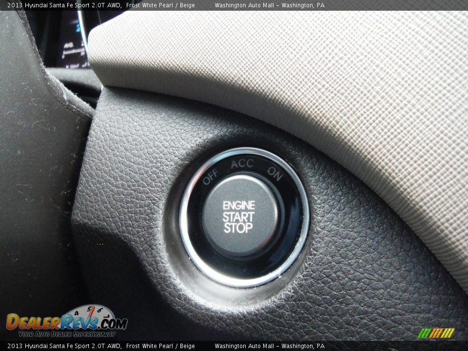 2013 Hyundai Santa Fe Sport 2.0T AWD Frost White Pearl / Beige Photo #15