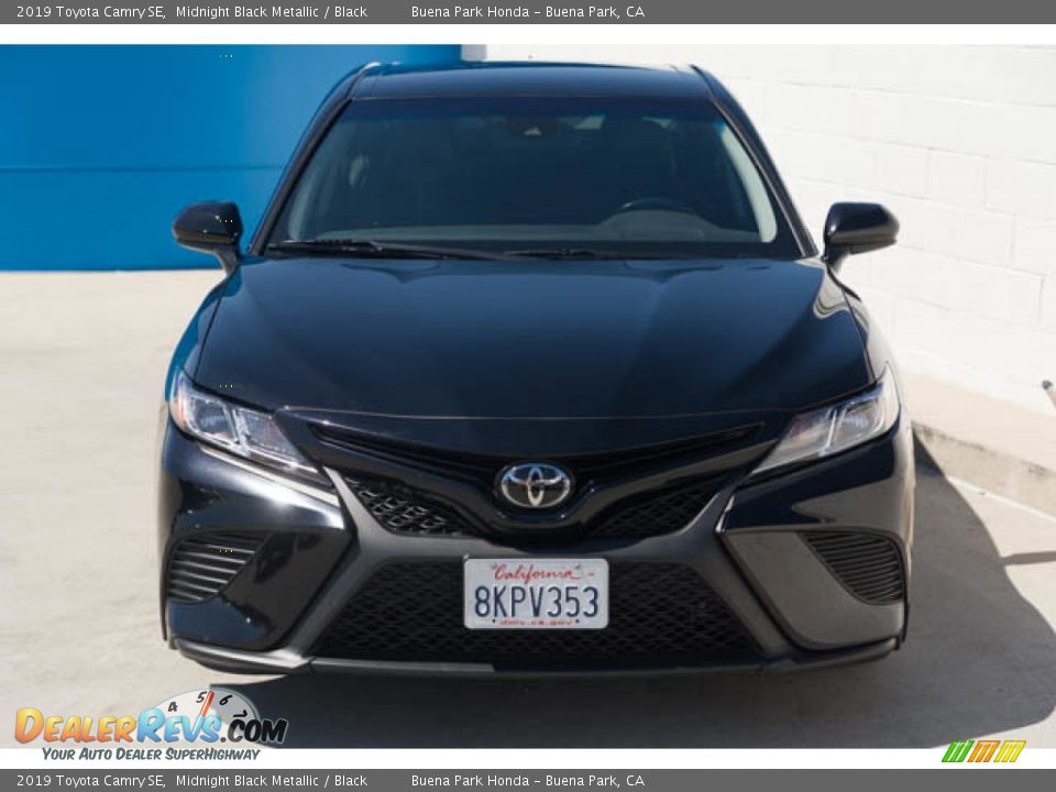 2019 Toyota Camry SE Midnight Black Metallic / Black Photo #7