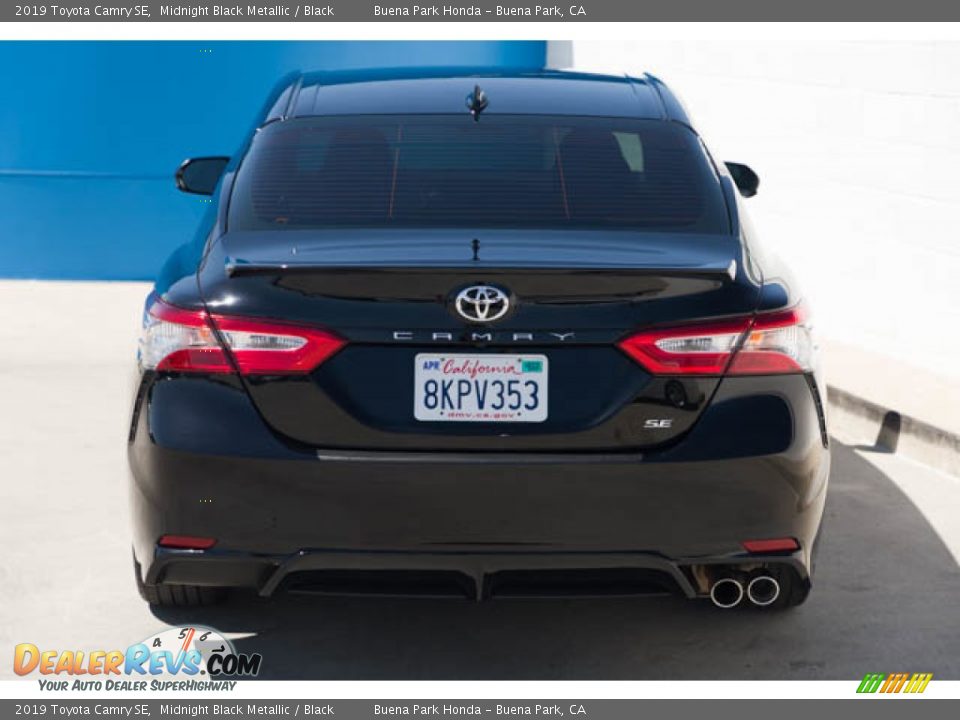 2019 Toyota Camry SE Midnight Black Metallic / Black Photo #11