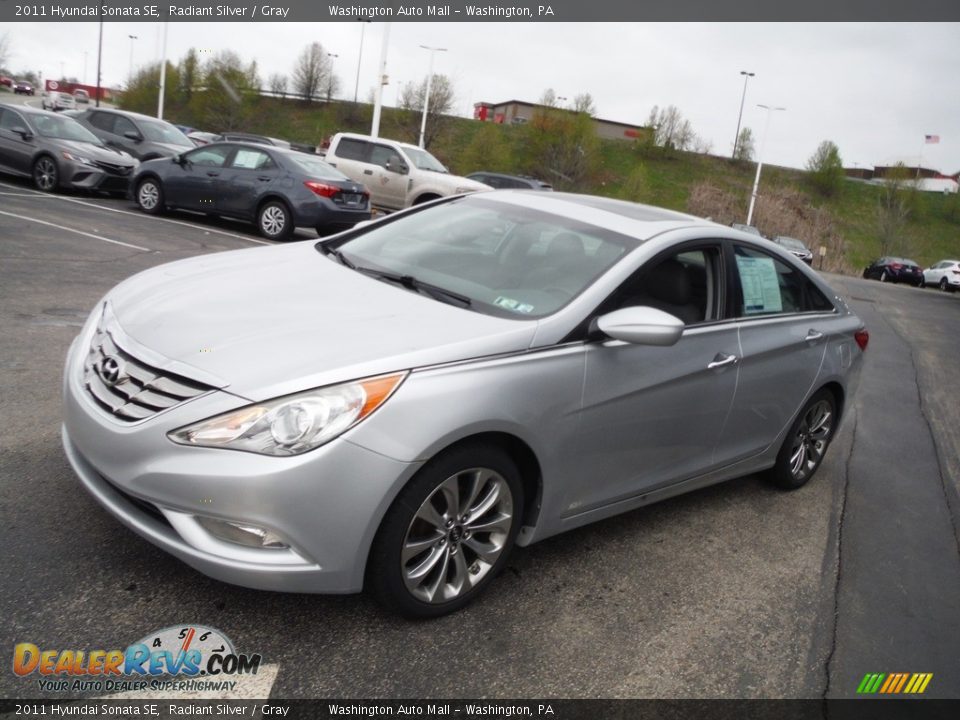 2011 Hyundai Sonata SE Radiant Silver / Gray Photo #6