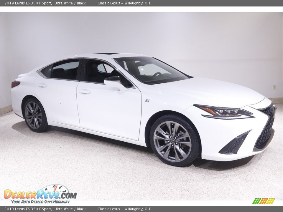 2019 Lexus ES 350 F Sport Ultra White / Black Photo #1