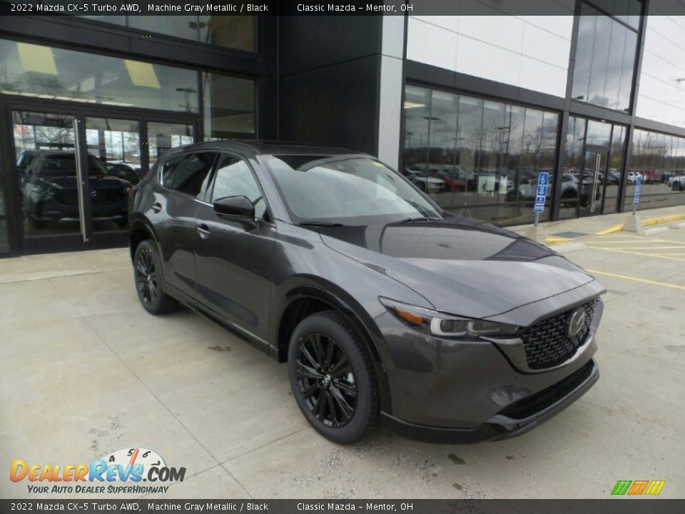 2022 Mazda CX-5 Turbo AWD Machine Gray Metallic / Black Photo #1