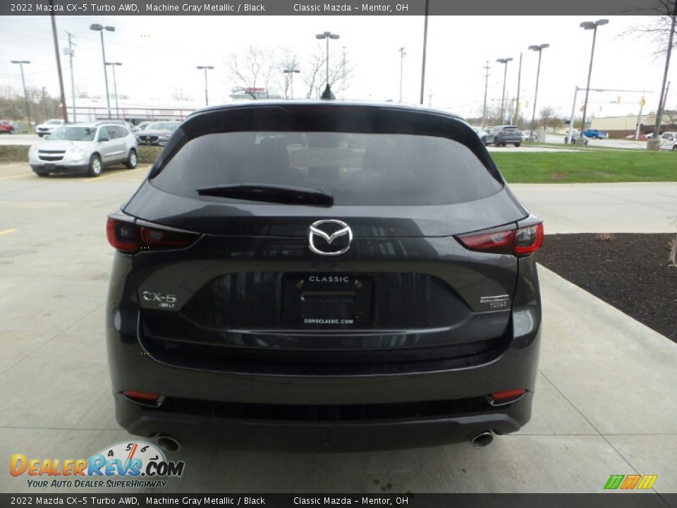 2022 Mazda CX-5 Turbo AWD Machine Gray Metallic / Black Photo #5