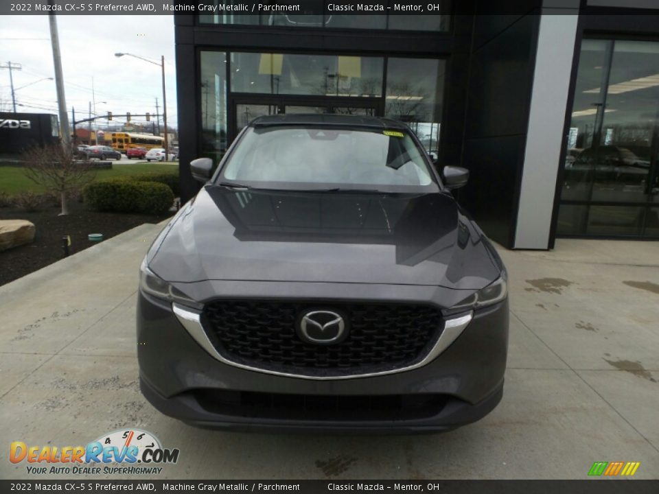2022 Mazda CX-5 S Preferred AWD Machine Gray Metallic / Parchment Photo #2