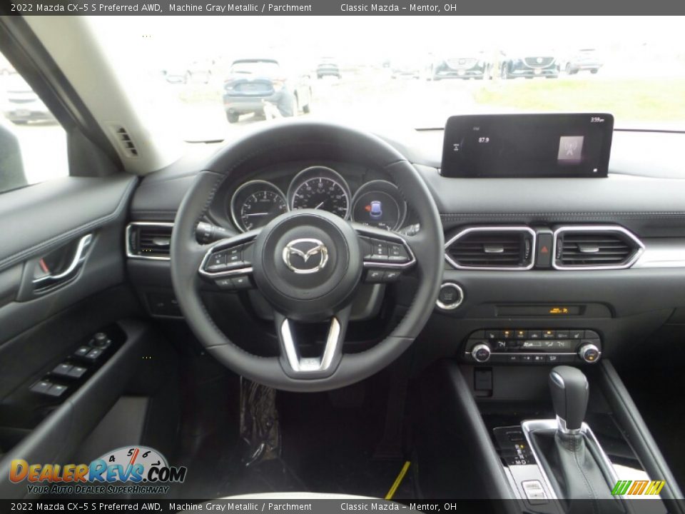 2022 Mazda CX-5 S Preferred AWD Machine Gray Metallic / Parchment Photo #4
