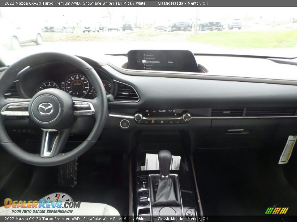 2022 Mazda CX-30 Turbo Premium AWD Snowflake White Pearl Mica / White Photo #3