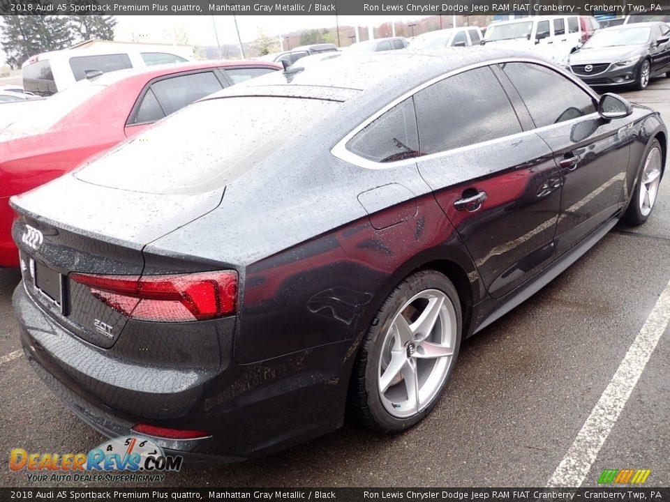 2018 Audi A5 Sportback Premium Plus quattro Manhattan Gray Metallic / Black Photo #3