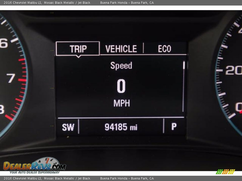 2016 Chevrolet Malibu LS Mosaic Black Metallic / Jet Black Photo #6