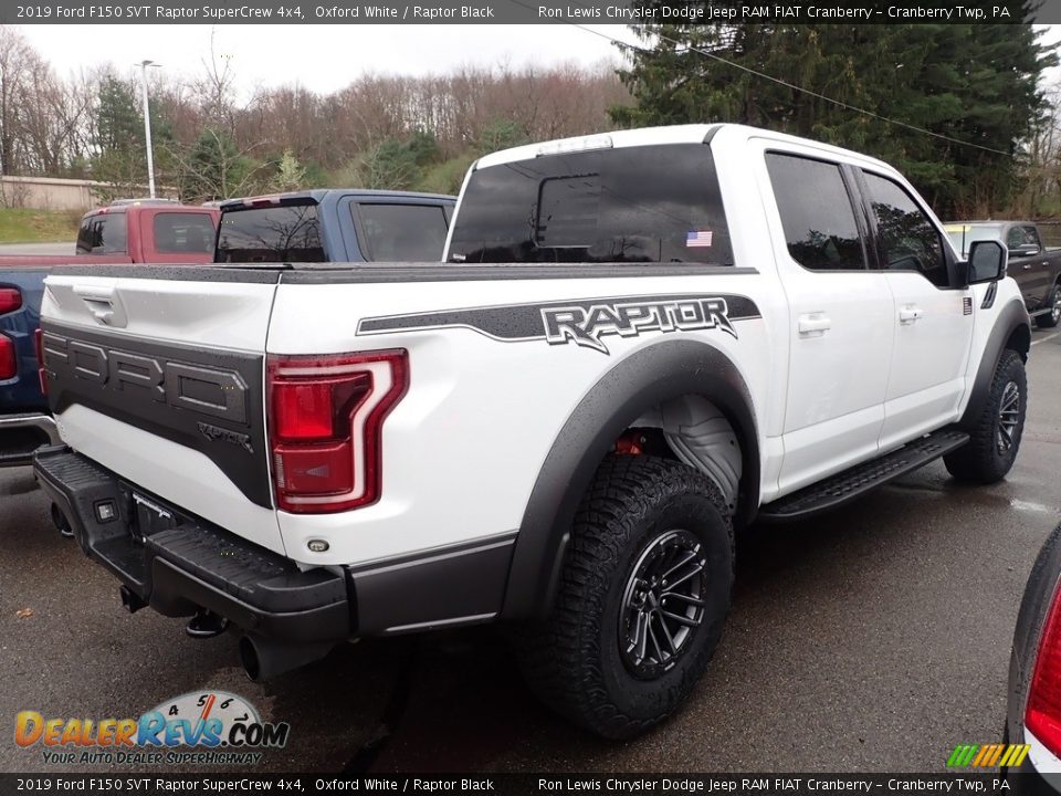 2019 Ford F150 SVT Raptor SuperCrew 4x4 Oxford White / Raptor Black Photo #3