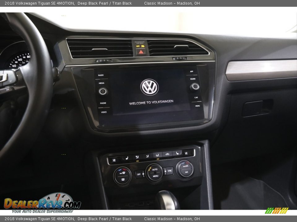 2018 Volkswagen Tiguan SE 4MOTION Deep Black Pearl / Titan Black Photo #9
