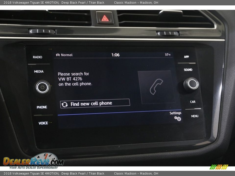 2018 Volkswagen Tiguan SE 4MOTION Deep Black Pearl / Titan Black Photo #11