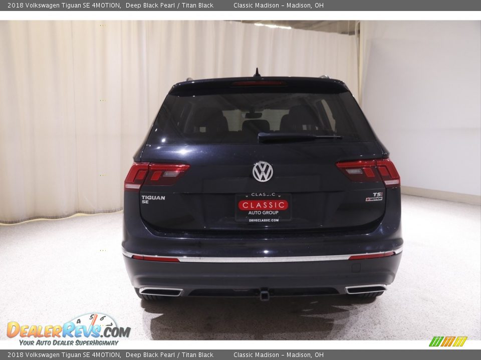 2018 Volkswagen Tiguan SE 4MOTION Deep Black Pearl / Titan Black Photo #17