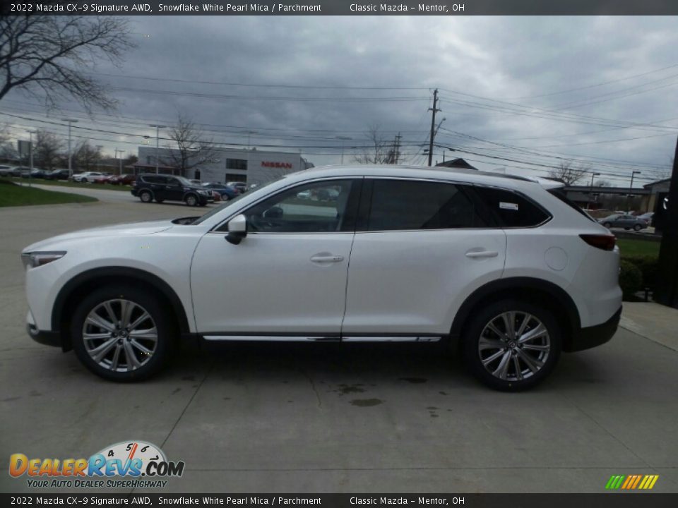 Snowflake White Pearl Mica 2022 Mazda CX9 Signature AWD Photo 6