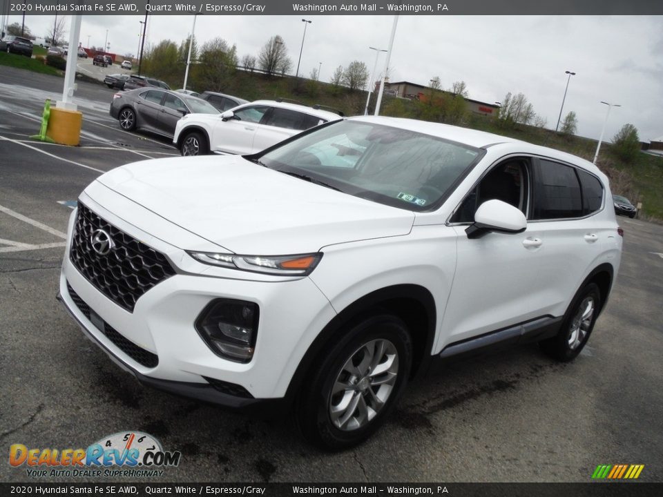 2020 Hyundai Santa Fe SE AWD Quartz White / Espresso/Gray Photo #5