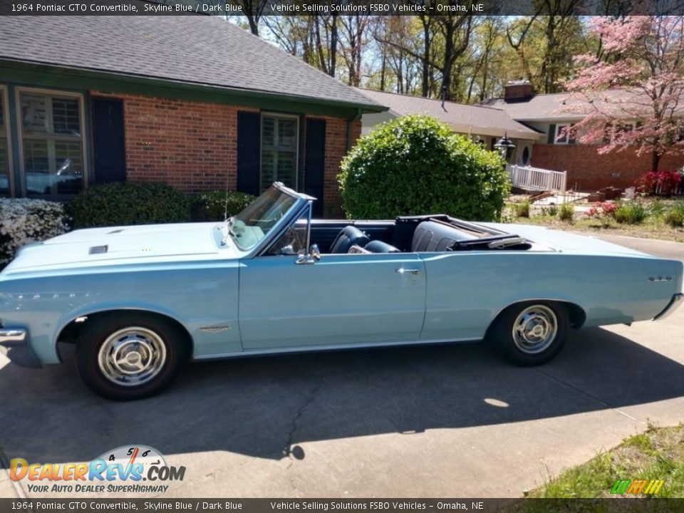 Skyline Blue 1964 Pontiac GTO Convertible Photo #1