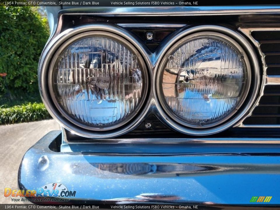 1964 Pontiac GTO Convertible Skyline Blue / Dark Blue Photo #16