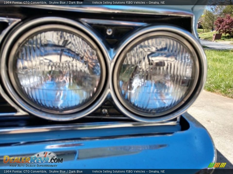 1964 Pontiac GTO Convertible Skyline Blue / Dark Blue Photo #17