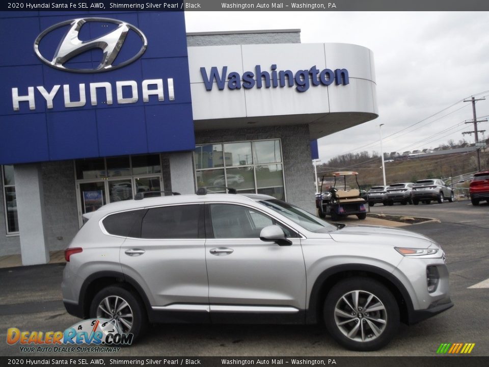 2020 Hyundai Santa Fe SEL AWD Shimmering Silver Pearl / Black Photo #2