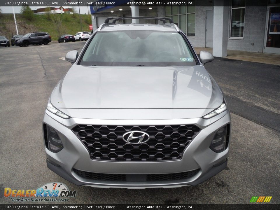 2020 Hyundai Santa Fe SEL AWD Shimmering Silver Pearl / Black Photo #4