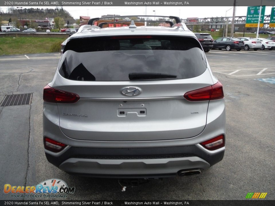 2020 Hyundai Santa Fe SEL AWD Shimmering Silver Pearl / Black Photo #9