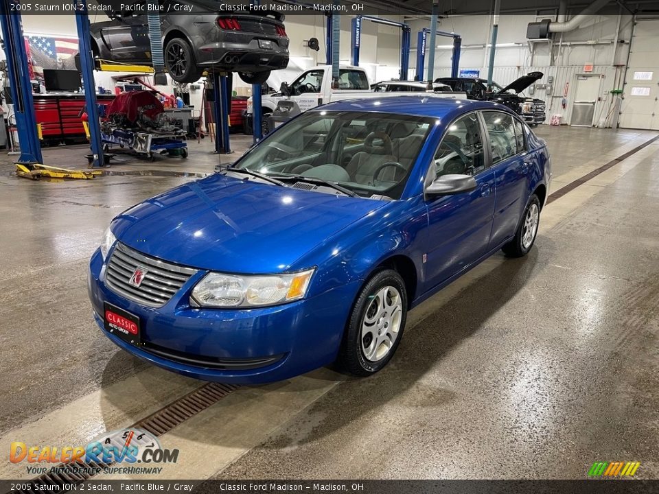 2005 Saturn ION 2 Sedan Pacific Blue / Gray Photo #2