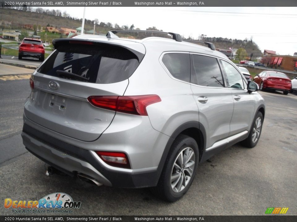 2020 Hyundai Santa Fe SEL AWD Shimmering Silver Pearl / Black Photo #10