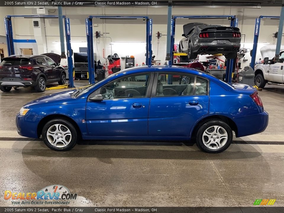 2005 Saturn ION 2 Sedan Pacific Blue / Gray Photo #8