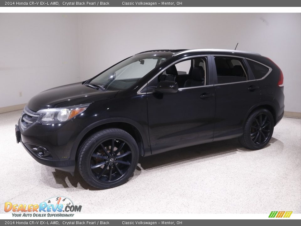 2014 Honda CR-V EX-L AWD Crystal Black Pearl / Black Photo #3