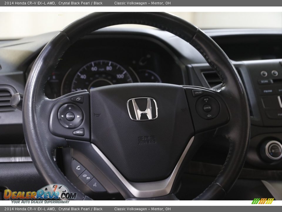 2014 Honda CR-V EX-L AWD Crystal Black Pearl / Black Photo #7