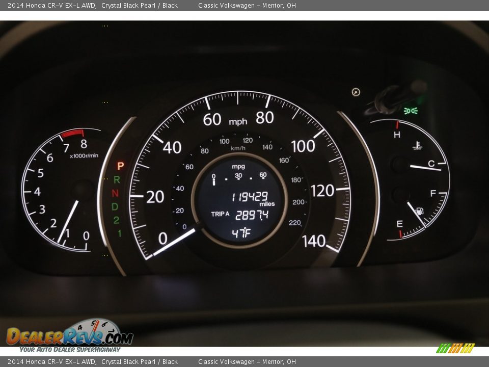 2014 Honda CR-V EX-L AWD Crystal Black Pearl / Black Photo #8