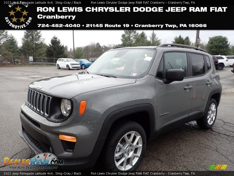 2022 Jeep Renegade Latitude 4x4 Sting-Gray / Black Photo #1