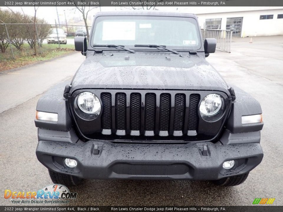 2022 Jeep Wrangler Unlimited Sport 4x4 Black / Black Photo #8