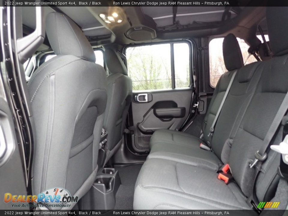 2022 Jeep Wrangler Unlimited Sport 4x4 Black / Black Photo #10