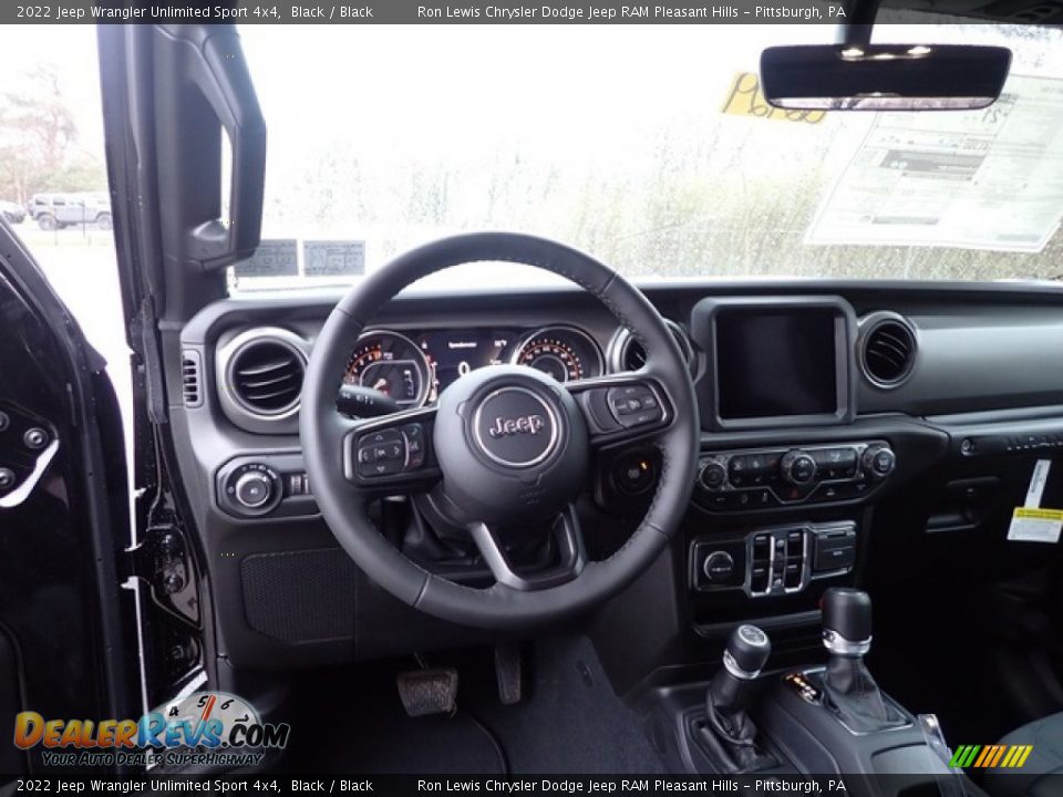 2022 Jeep Wrangler Unlimited Sport 4x4 Black / Black Photo #14