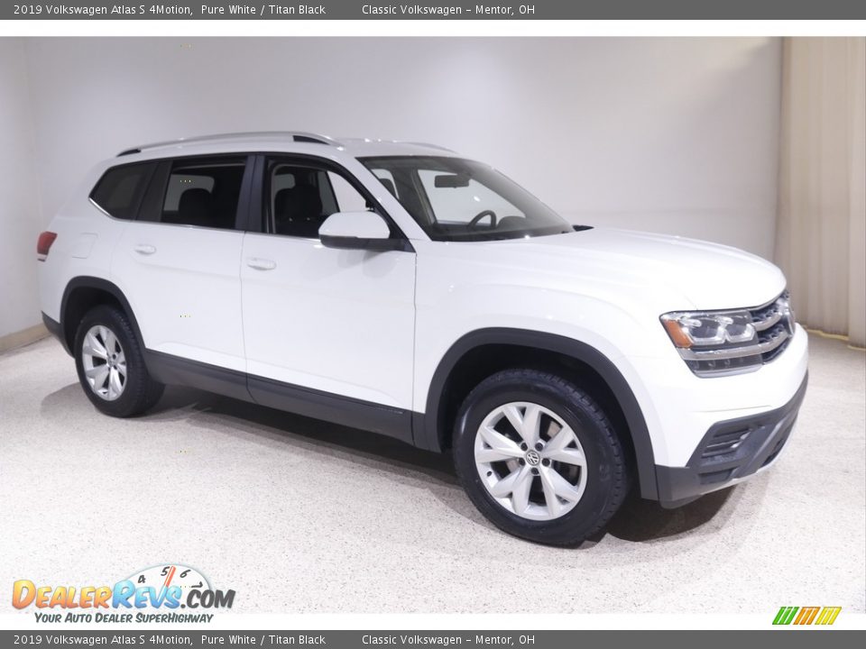 Pure White 2019 Volkswagen Atlas S 4Motion Photo #1