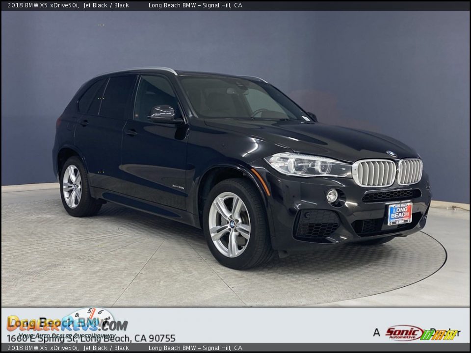 2018 BMW X5 xDrive50i Jet Black / Black Photo #1