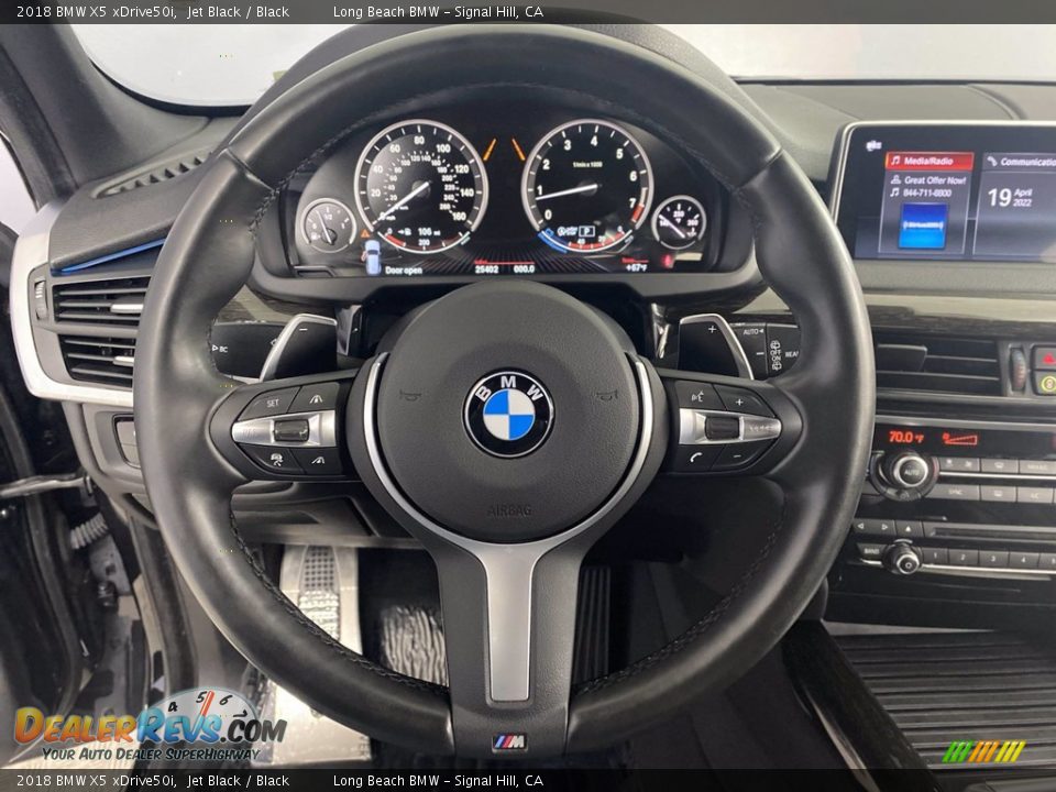 2018 BMW X5 xDrive50i Jet Black / Black Photo #17