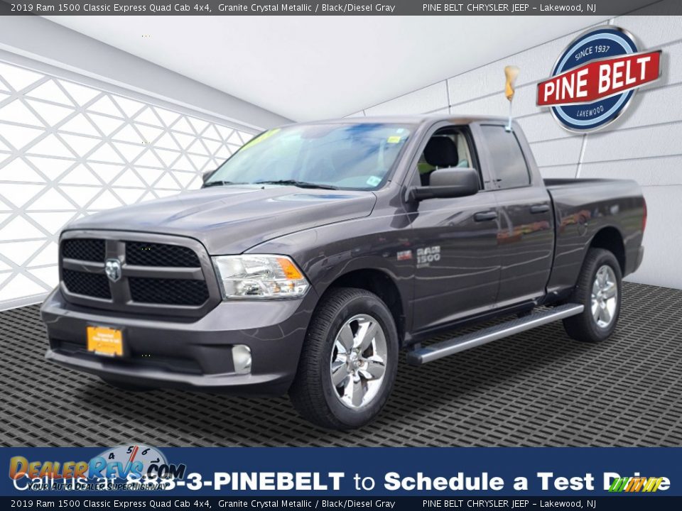 2019 Ram 1500 Classic Express Quad Cab 4x4 Granite Crystal Metallic / Black/Diesel Gray Photo #1