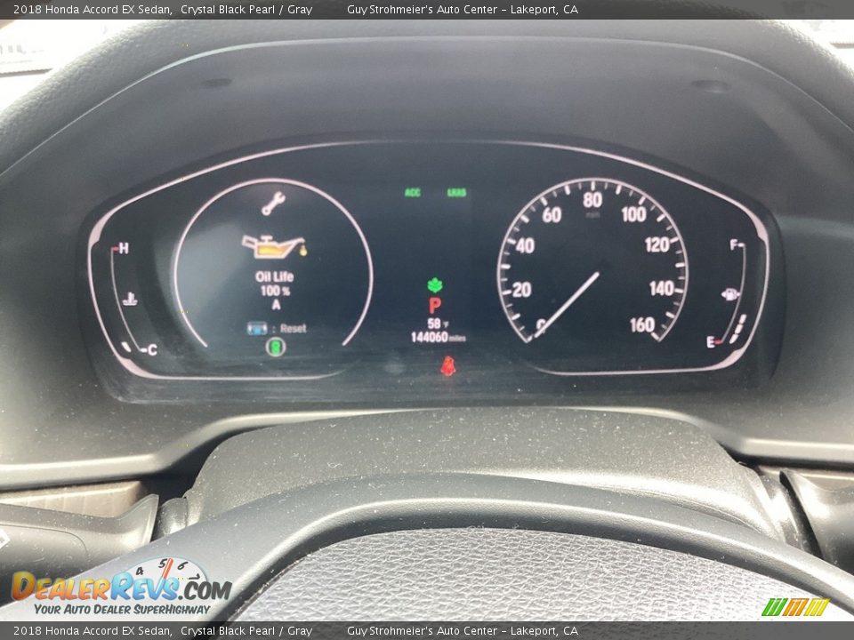 2018 Honda Accord EX Sedan Crystal Black Pearl / Gray Photo #5