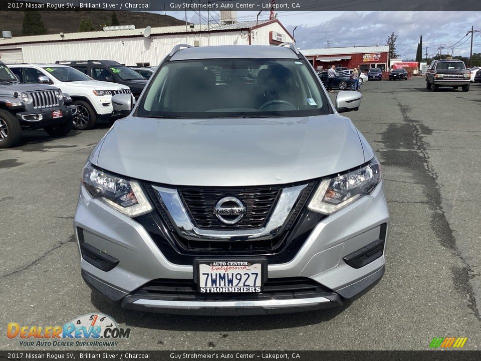 2017 Nissan Rogue SV Brilliant Silver / Charcoal Photo #2