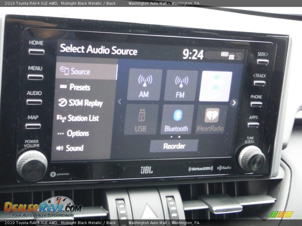 2019 Toyota RAV4 XLE AWD Midnight Black Metallic / Black Photo #7