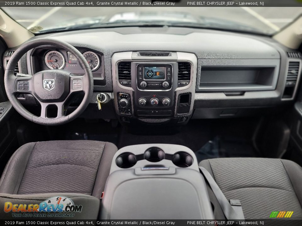 2019 Ram 1500 Classic Express Quad Cab 4x4 Granite Crystal Metallic / Black/Diesel Gray Photo #12