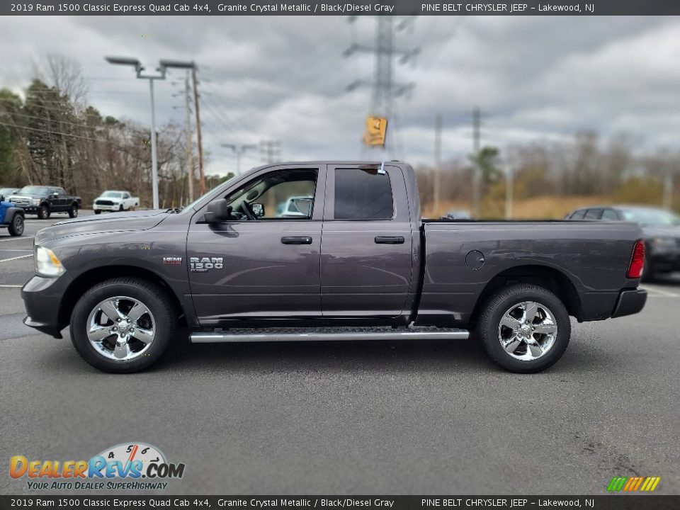 2019 Ram 1500 Classic Express Quad Cab 4x4 Granite Crystal Metallic / Black/Diesel Gray Photo #13