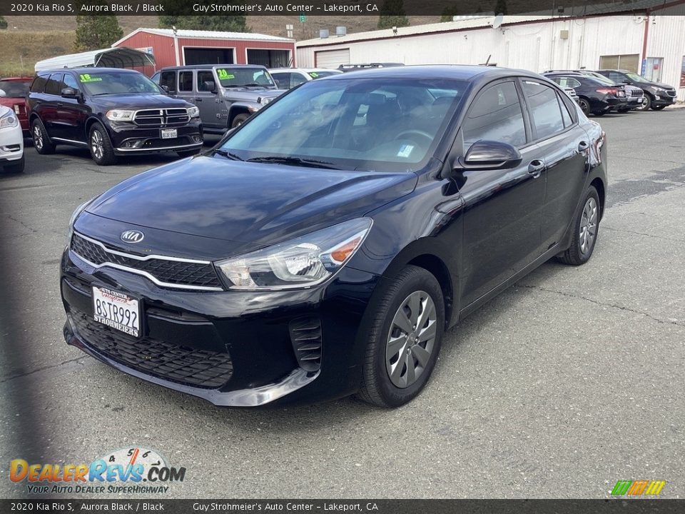 2020 Kia Rio S Aurora Black / Black Photo #3