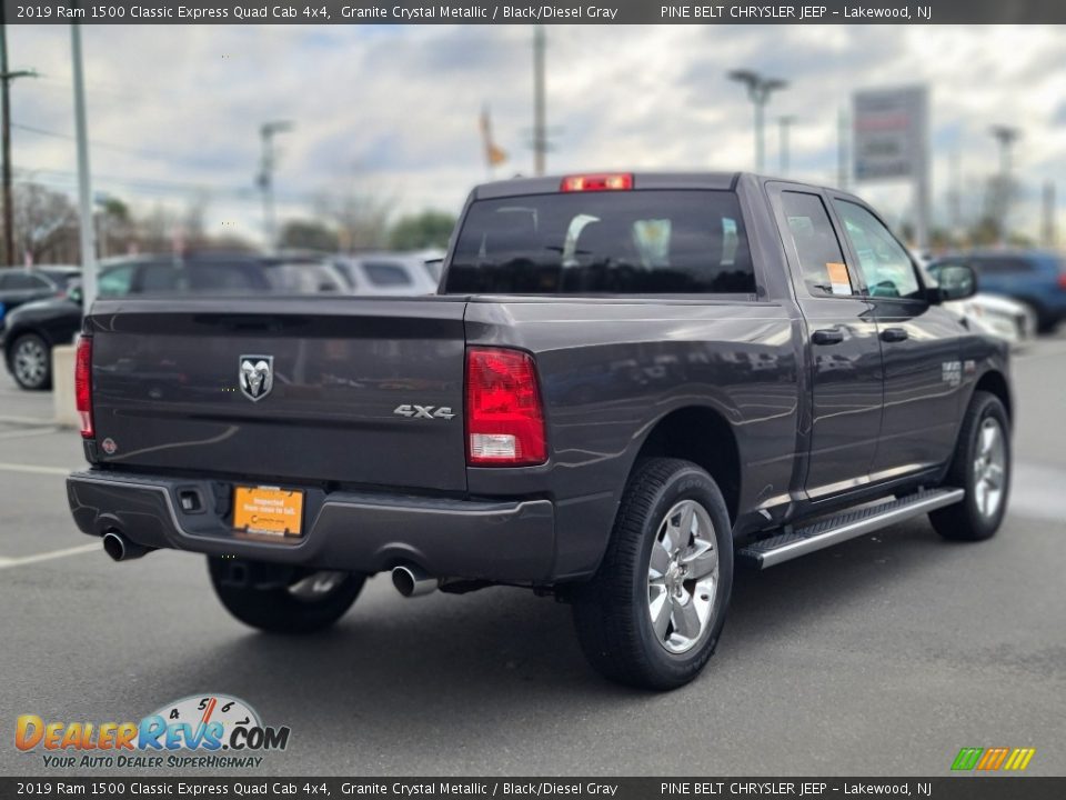 2019 Ram 1500 Classic Express Quad Cab 4x4 Granite Crystal Metallic / Black/Diesel Gray Photo #18